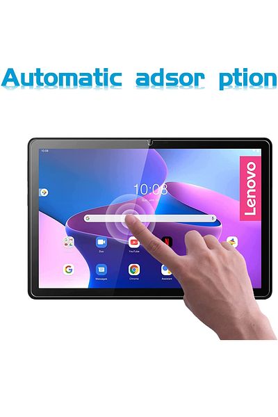 Generic عبوة من قطعتين من واقي الشاشة الزجاجي المقوى لجهاز Lenovo Tab M10 الجيل الثالث مقاس 10.1 بوصة
