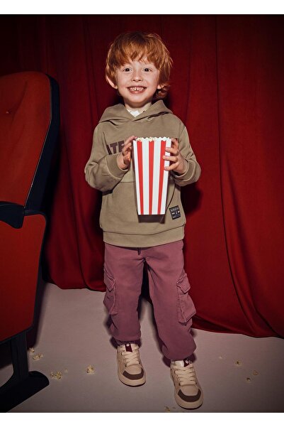 MAYORAL Pantaloni de jogging moale pentru băieți, buzunar cargo piese, violet