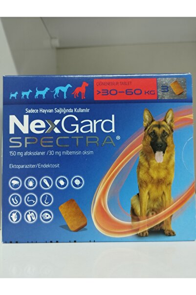 NEXGARD Spectra 30-60 Kg Ağırlığındaki Köpekler İçin Tablet (3 ADET) (SKT:09/...