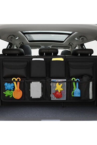 ENS PLASTİK Araç Bagaj Düzenleyici 8 Cepli Organizer Araba Eşya Malzeme Düzen...