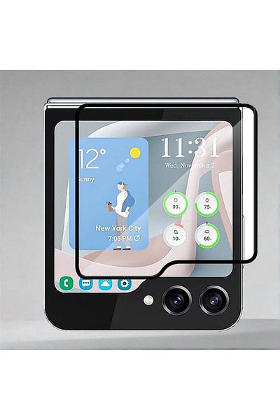 Samsung Galaxy Z Flip5 Front Screen Protector + Camera Lens 2 Pack
