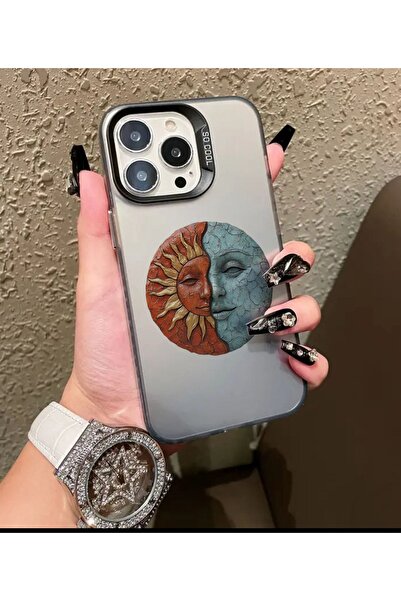 Caseji İphone 16 Pro Uyumlu Çizgiler Desenli Hassas Butonlu Lüx Telefon Kılıf...