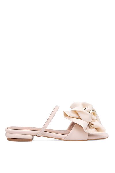 Ayakkabı Fuarı Elit PM230 K202 Γυναικείες Flat Slippers Tan