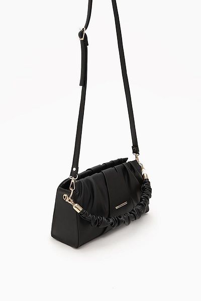 Levidor 930074 Women's Drawstring Detailed Handbag Black