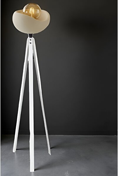 MODA35 Bohem Beton Lambader Ahşap Ayaklı LA97