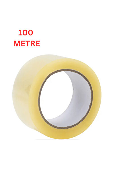 HAMADEX Şeffaf Koli Bandı 45mm x 100m Yüksek Mukavemetli Kopmayan Ambalaj Bandı