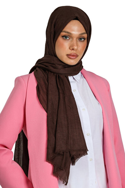 hijabchi Σάλι Bamboo Check - Καφέ