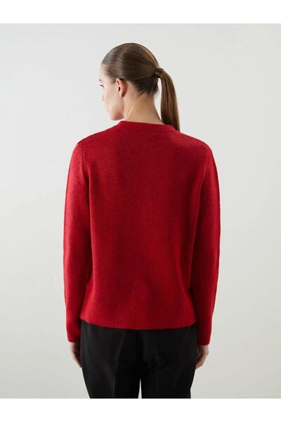 LC Waikiki LCWAIKIKI Classic Bisiklet Yaka Kadın Triko Hırka (W5)