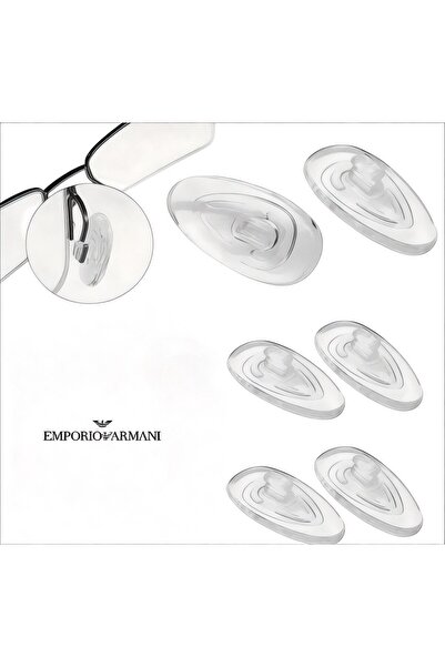 Emporio Armani 2 Pairs of Snap Glasses Silicone Nose Pad Plate Emporio Armani Original Printed