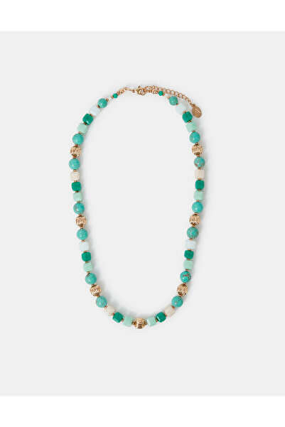 Accessorize Turkuaz Boncuk Kolye