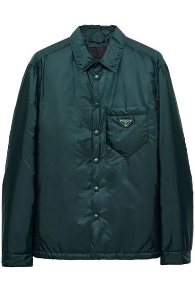 Prada Sport Re Nylon Pocket Detailed Metal Logo Jacket