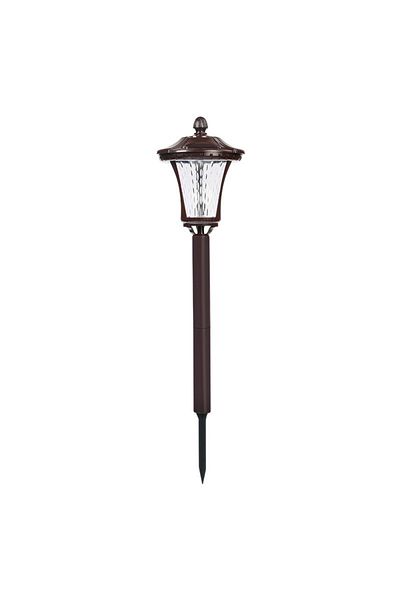 OEM Lampa solara cu prindere in pamant, inaltime 65 cm, Alb Rece