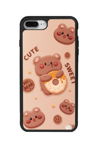 Aksel Kılıf حافظة متوافقة مع هاتف Apple iPhone 7 Plus باللون الأسود غير اللام...