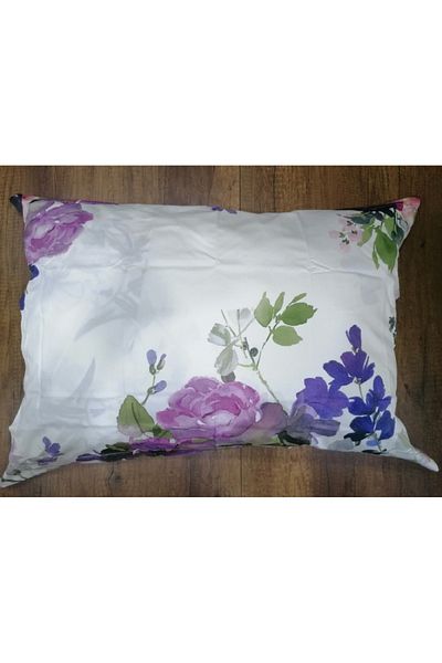 Taç Set fețe de pernă din satin de bumbac – Volan – 2 bucăți – 50x70 cm