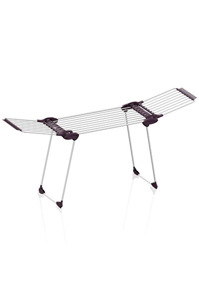 woodhub 230cm Alüminyum Kanatlı Çamaşır Kurutmalık Mor Renk