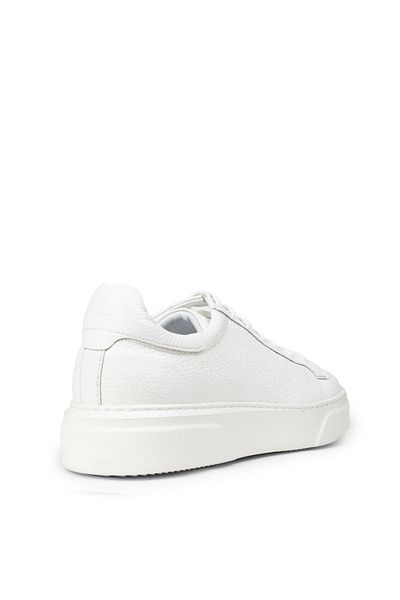 Deery Ανδρικά παπούτσια sneaker από γνήσιο δέρμα σε λευκό χρώμα