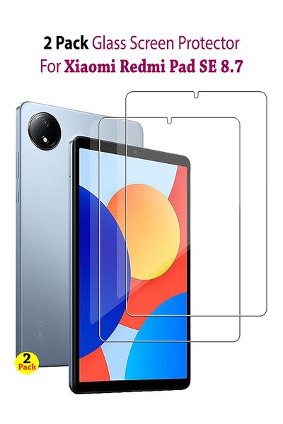 Generic 2 Pack Tempered Glass Screen Protector for Xiaomi Redmi Pad SE 8.7