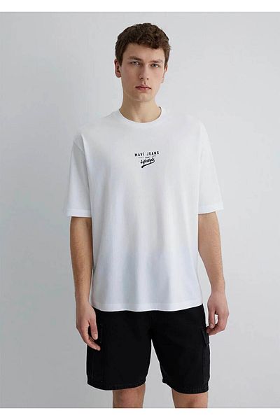 Mavi Minimal Logo Printed White Men's T-Shirt M0612710-620