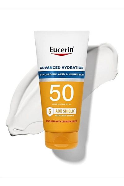 Eucerin Sun Advanced Hydration SPF 50 Sunscreen Lotion, 5 Fl Oz Tube