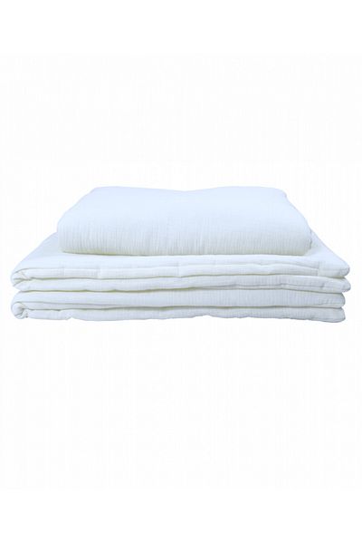 Koell Set 2 piese, Lenjerie pentru patut copii, marimea M, pilota cu umplutura 100 x 75 cm, perna 40 x 60