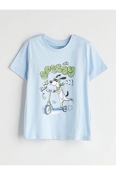 LC Waikiki Set pijamale pentru băiat cu gât crew pentru sezon nou - S5O776Z4