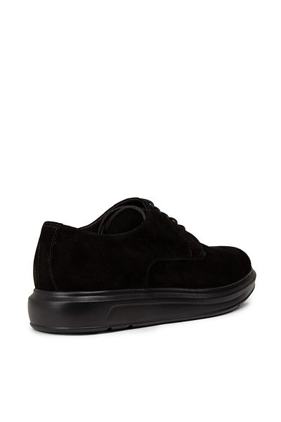 Deery Pantofi casual confort negri din piele intoarsa autentica pentru barbati