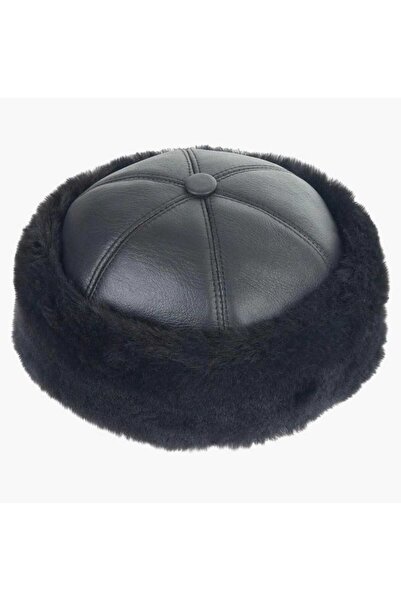 EratLeather قبعة فرو داخلية مصنوعة من الجلد الطبيعي