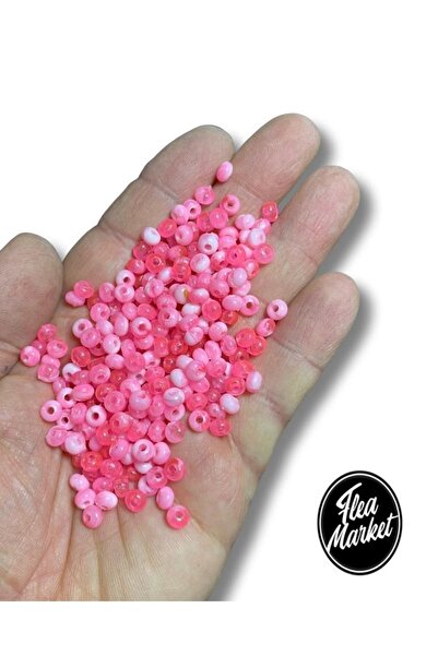 Aslan Online Pearl Pink - Ακρυλικές χάντρες άμμου - (25 gr - Μέσος 350 τεμάχια)