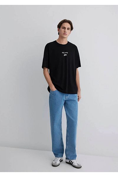 Mavi Minimal Logo Print Black Men's T-Shirt M0612709-900