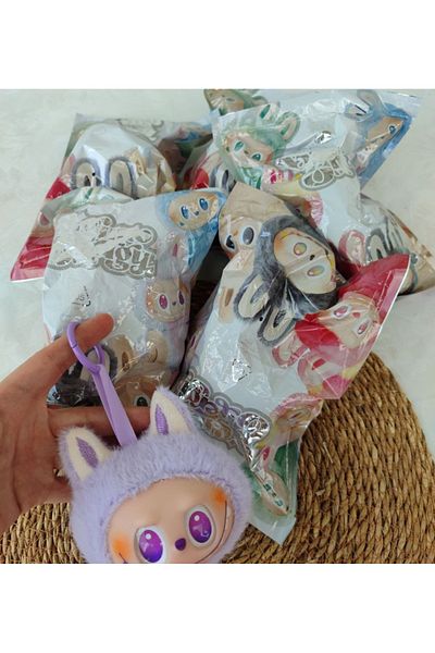 senacacollection Labubu Head Keychain and Bag Charm in Surprise Bag 1 Pcs