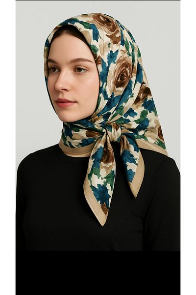 çiğdem eşarp Masalsu Muslim Scarf Bouquet