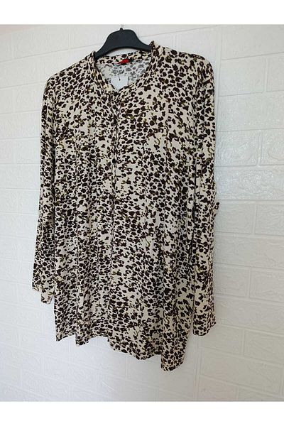 anne moda ankara 1. Quality, Full Summer, Buttoned, Long Sleeve, Large Size, Viscose Shirt