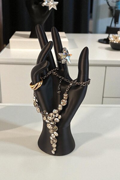 ceatly Suport de afișare pentru bijuterii în formă de mână neagră – Organizat...