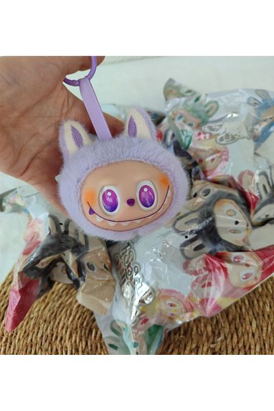 senacacollection Labubu Head Keychain and Bag Charm in Surprise Bag 1 Pcs