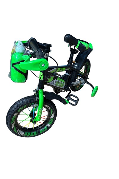 OEM Pedal bike for children 2-4 years old, 12 inch, front and rear brakes, with silicone training wheels