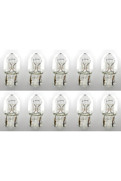 TAS 10 Adet 12V 21W T20 Dipsiz Ampul Tek Duy Stop Sinyal Ampulü