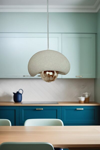 Shoprit Rustik İskandinav Serisi Beton Görünümlü Sarkıt Çevre Dostu Avize( Ru...