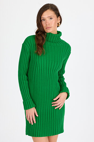 Rodi Women's Turtleneck Ribbed Knitwear Tunic 11011