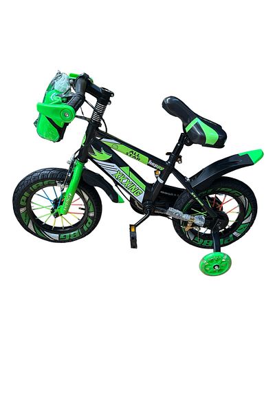OEM Pedal bike for children 2-4 years old, 12 inch, front and rear brakes, with silicone training wheels