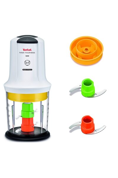 TEFAL Tocător electric Moulinette 6 în 1 MQ723138, 500W, 4 lame, capacitate 0.5L, funcție Turbo, Sa