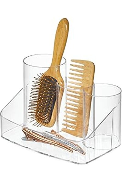 AboutThePerfect Çok Renkli Saç Fırçası ve Takı Organizer, Şık ve Kullanışlı T...