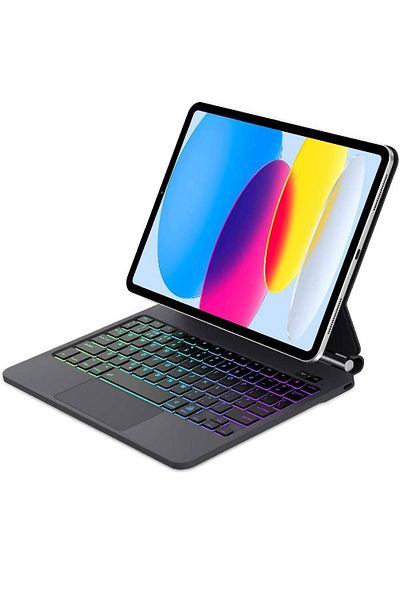 HYX Magic Keyboard Case for iPad (A16) 11th Gen 2025/iPad 10th Gen 10.9" 2022 Black