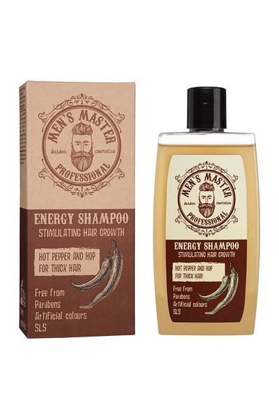 Men's Master Șampon de păr Men's Master Professional Energy Șampon cu ardei iute și hamei 260ml
