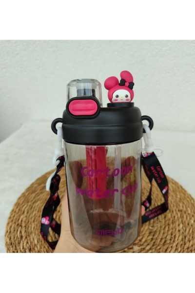 senacacollection School Water Bottle Mymelody Double Drink 750 ml with Sticker Gift 1 Pc