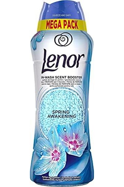 lenor شمع الربيع من Unstoppables برائحة اللؤلؤ، لنسيم منعش بعد الغسيل، 570 جم