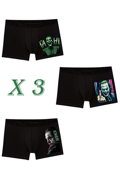 MAGORS Joker Designed Unisex Boxer 3 Pieces (Set of 3)