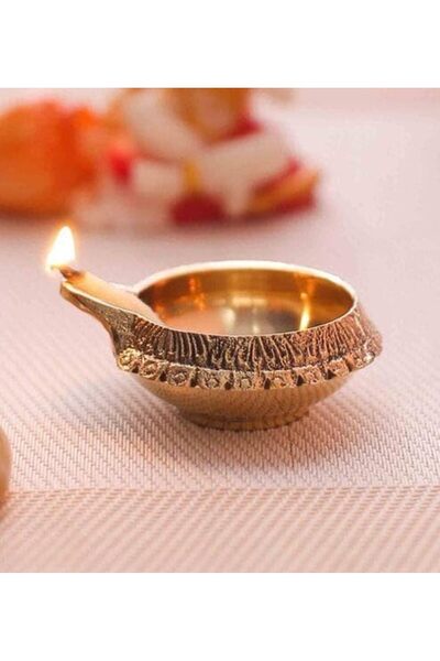 Generic Diwali Oil Lamp Copper Dia Set of 8