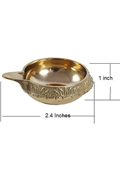 Generic Diwali Oil Lamp Copper Dia Set of 8