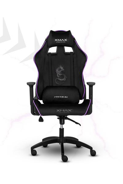 XMAX / Rio Balerion Terletmez Kadife Kumaş Siyah Gaming Oyuncu Koltuğu / 120 Kg Taşır
