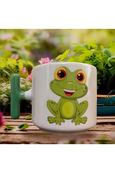 GameFruy Cute Frog Double Sided Printed Mug - Ceramic Tea, Coffee Gift Cup